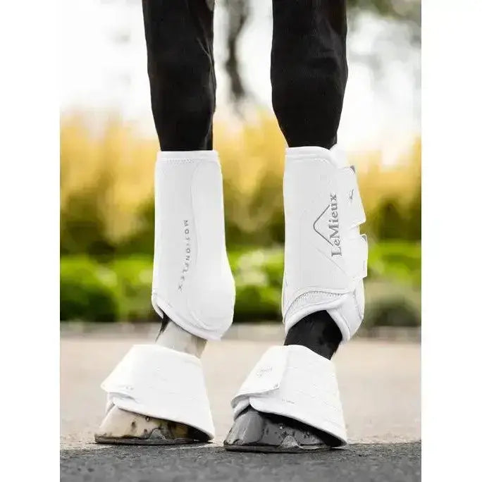 Lemieux Motionflex Dressage Boot White-Brushing Boots-Lemieux-Medium-White-Horsey Shopping