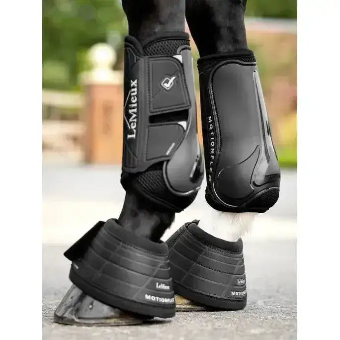 Lemieux Motionflex Over Reach Boot Black-Over Reach Boots-Lemieux-Small-Black-Horsey Shopping