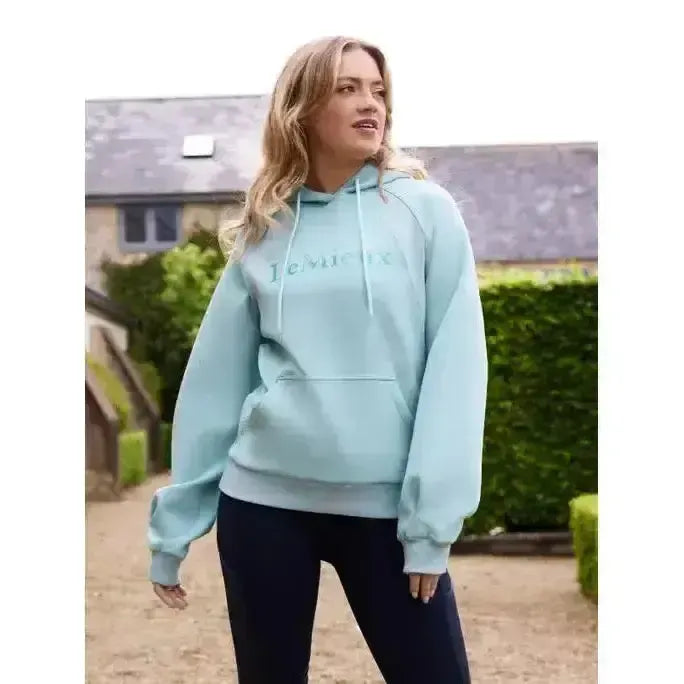 Lemieux Nadine Hoodie Aqua-Hoodies-Lemieux-Aqua-UK 6-Horsey Shopping