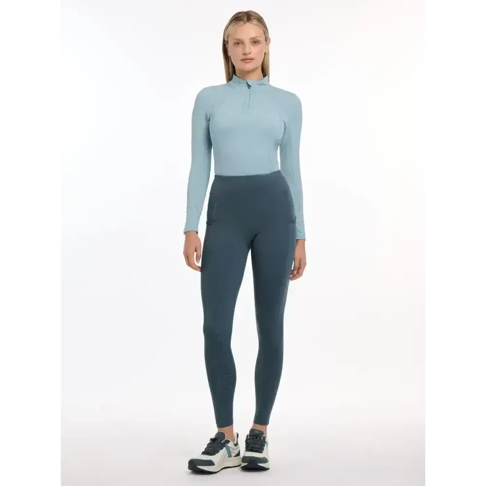 Lemieux Naomi Pull On Breeches Petrol-Riding Tights-Lemieux-UK 8-Horsey Shopping