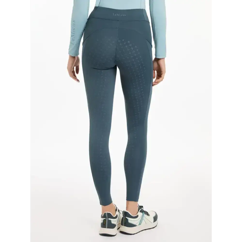 Lemieux Naomi Pull On Breeches Petrol-Riding Tights-Lemieux-UK 8-Horsey Shopping