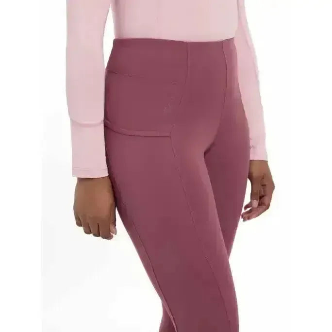 Lemieux Naomi Pull On Breeches Rosewood-Riding Tights-Lemieux-Rosewood-UK 10-Horsey Shopping