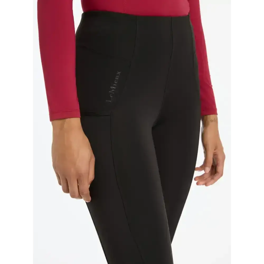 Lemieux Naomi Pull On Breeches (Updated) Black-Riding Tights-Lemieux-UK 6-Horsey Shopping