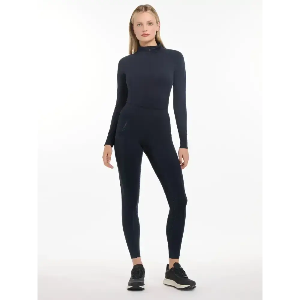 Lemieux Naomi Pull On Breeches (Updated) Navy-Riding Tights-Lemieux-UK 6-Horsey Shopping