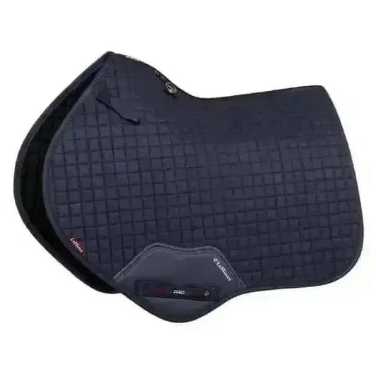 Lemieux Navy Prosport Suede Close Contact Square-Saddle Pads-Lemieux-Large-Horsey Shopping