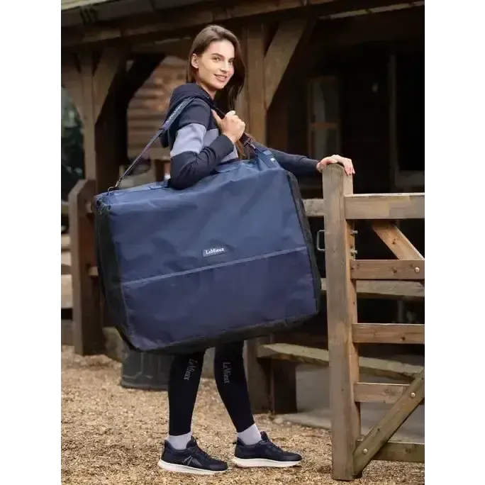 Lemieux New Saddle Pad Carry Bag Navy-Luggage & Bags-Lemieux-One Size-Navy-Horsey Shopping