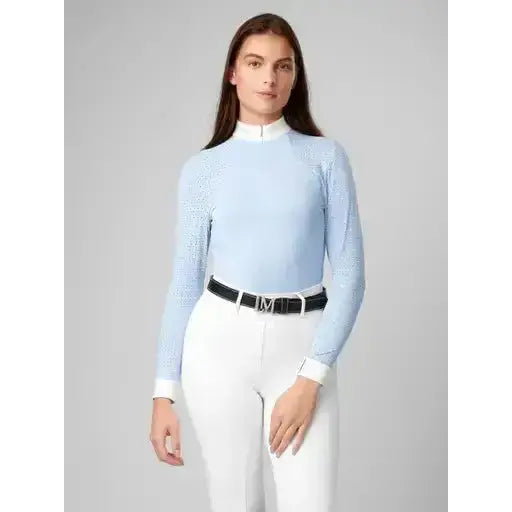 Lemieux Olivia Long Sleeve Show Shirt Mist-Show Shirts-Lemieux-UK 10-Mist-Horsey Shopping