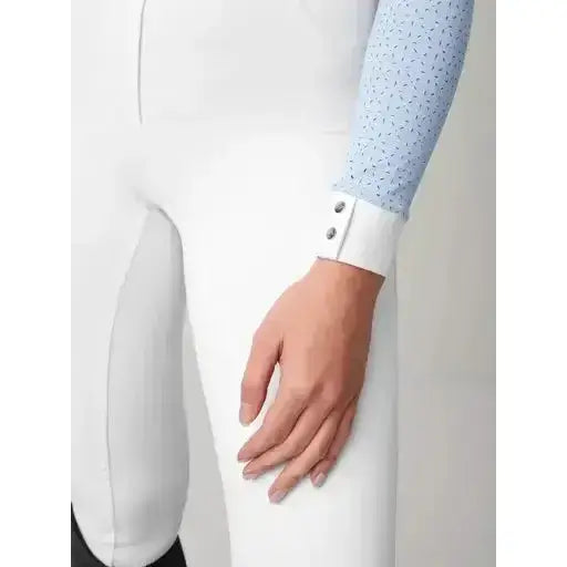 Lemieux Olivia Long Sleeve Show Shirt Mist-Show Shirts-Lemieux-UK 10-Mist-Horsey Shopping