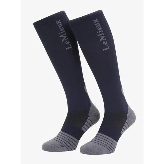 Lemieux Performance Sock Navy Small Riding Socks