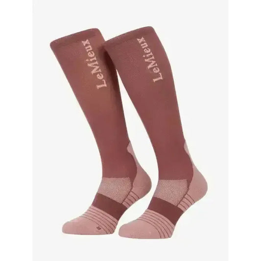 Lemieux Performance Socks Rosewood-Riding Socks-Lemieux-Rosewood-Small-Horsey Shopping