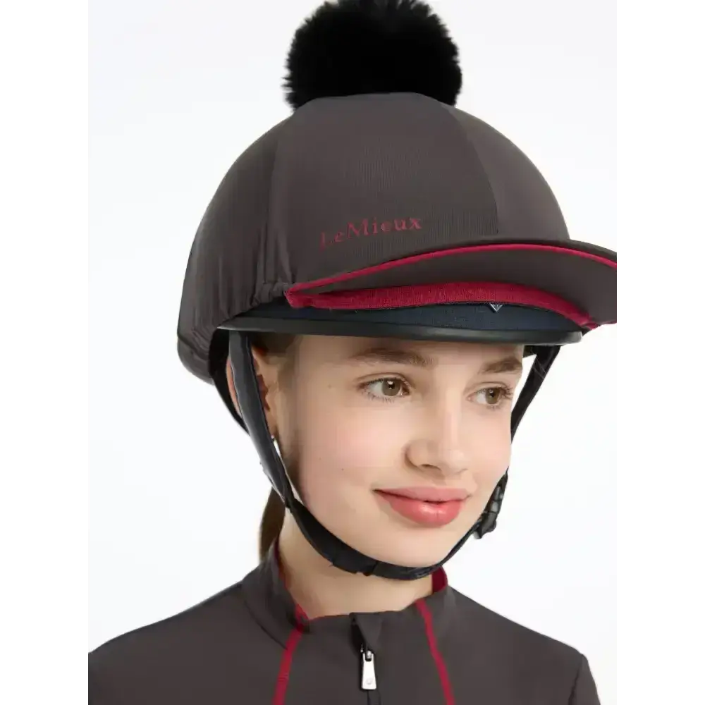 Lemieux Pippa Hat Silk Cinder-Hat Silks-Lemieux-Cinder-Horsey Shopping