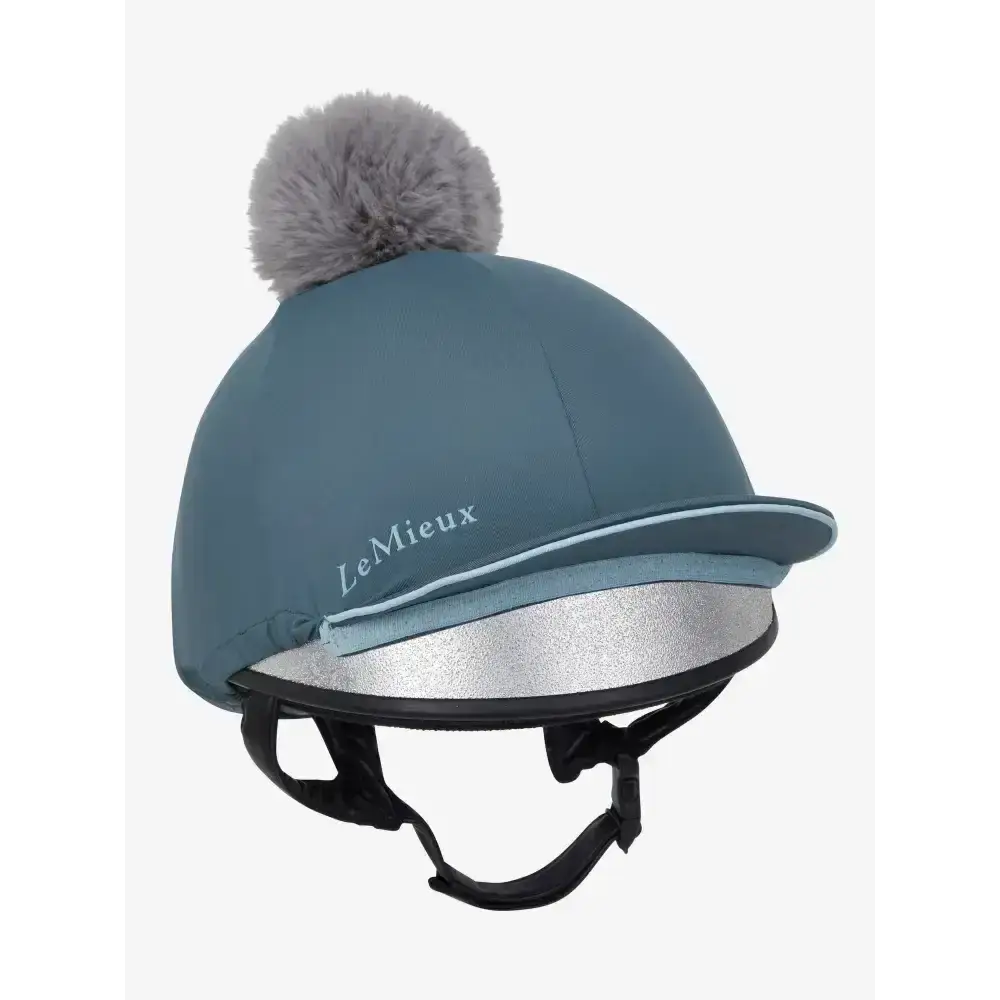 Lemieux Pippa Hat Silk Petrol-Hat Silks-Lemieux-Petrol-Horsey Shopping
