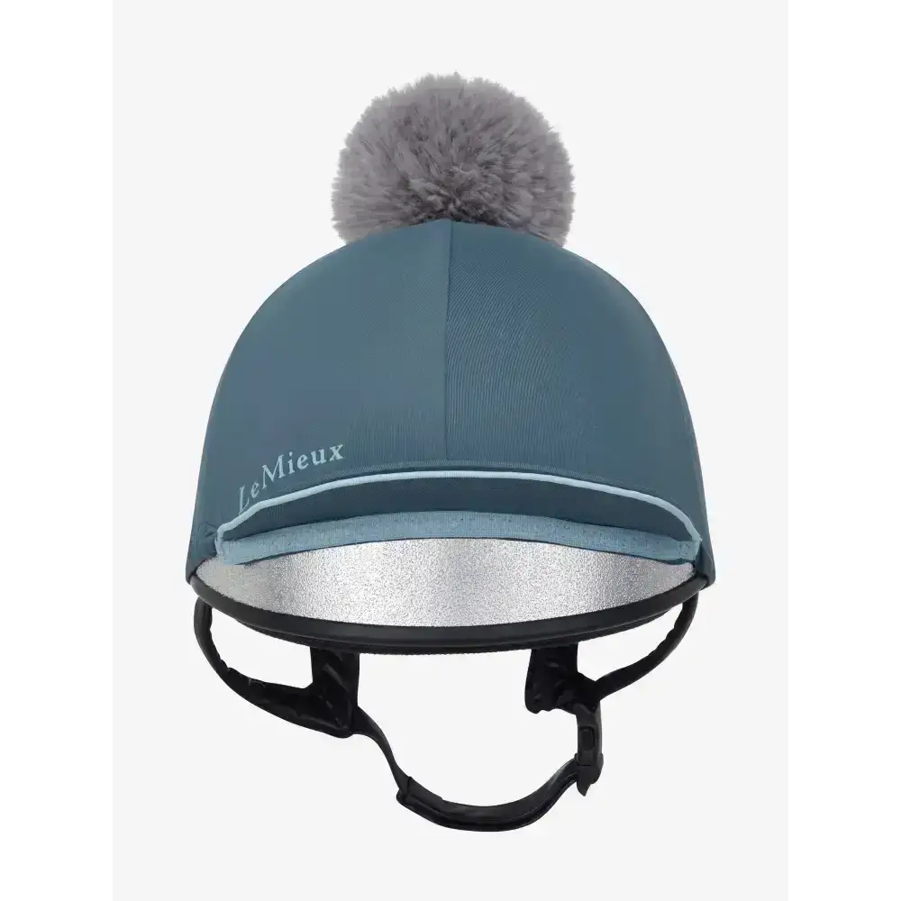 Lemieux Pippa Hat Silk Petrol-Hat Silks-Lemieux-Petrol-Horsey Shopping
