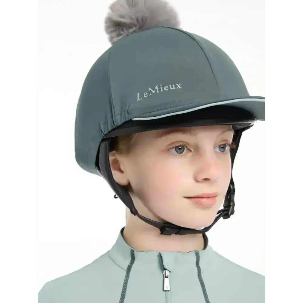 Lemieux Pippa Hat Silk Petrol-Hat Silks-Lemieux-Petrol-Horsey Shopping