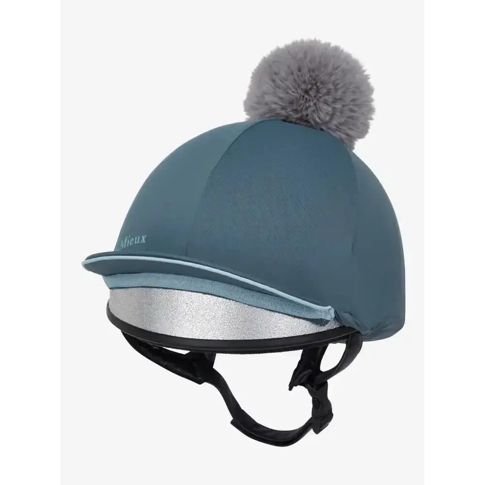 Lemieux Pippa Hat Silk Petrol-Hat Silks-Lemieux-Petrol-Horsey Shopping