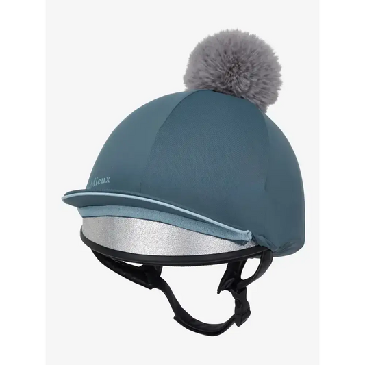 Lemieux Pippa Hat Silk Petrol-Hat Silks-Lemieux-Petrol-Horsey Shopping
