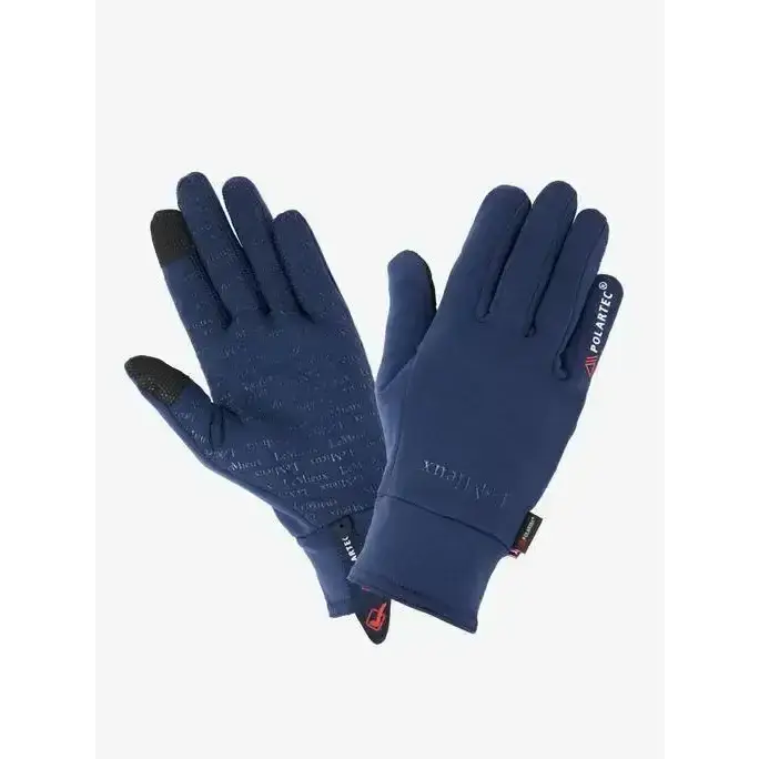 Lemieux Polartec Glove Navy-Riding Gloves-Lemieux-Medium-Navy-Horsey Shopping