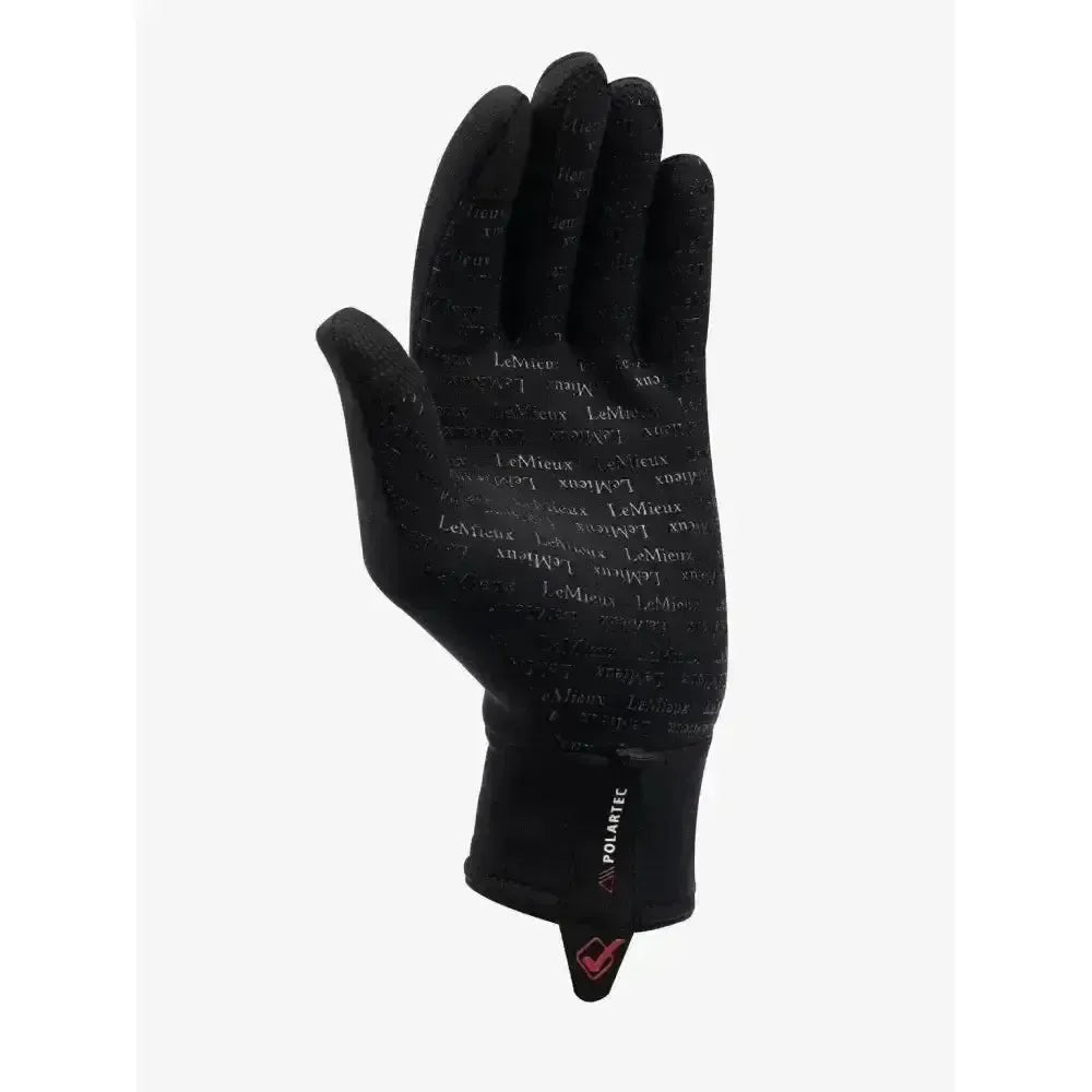Lemieux Polartec Gloves Black-Riding Gloves-Lemieux-X Large-Horsey Shopping
