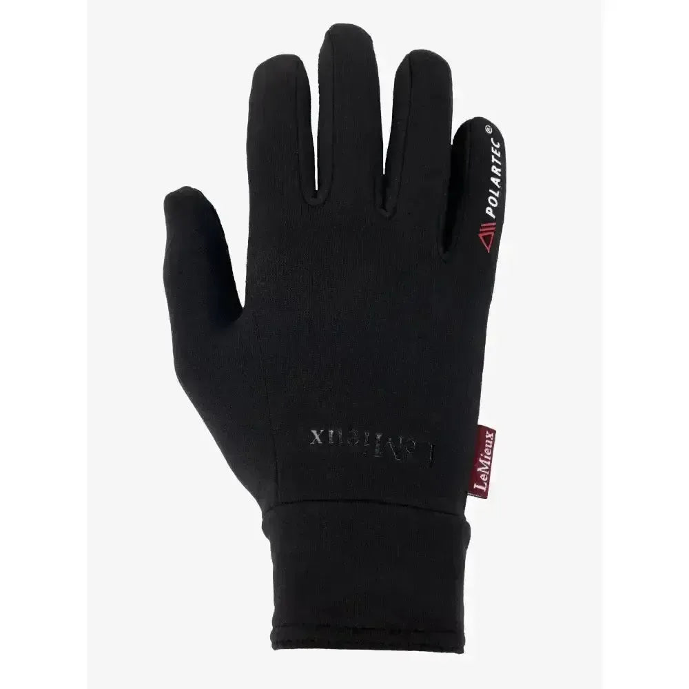 Lemieux Polartec Gloves Black-Riding Gloves-Lemieux-X Large-Horsey Shopping