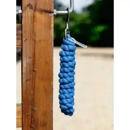 Lemieux Polycotton Leadrope Benetton Blue-Lead Ropes-Lemieux-Benetton Blue-One Size-Horsey Shopping