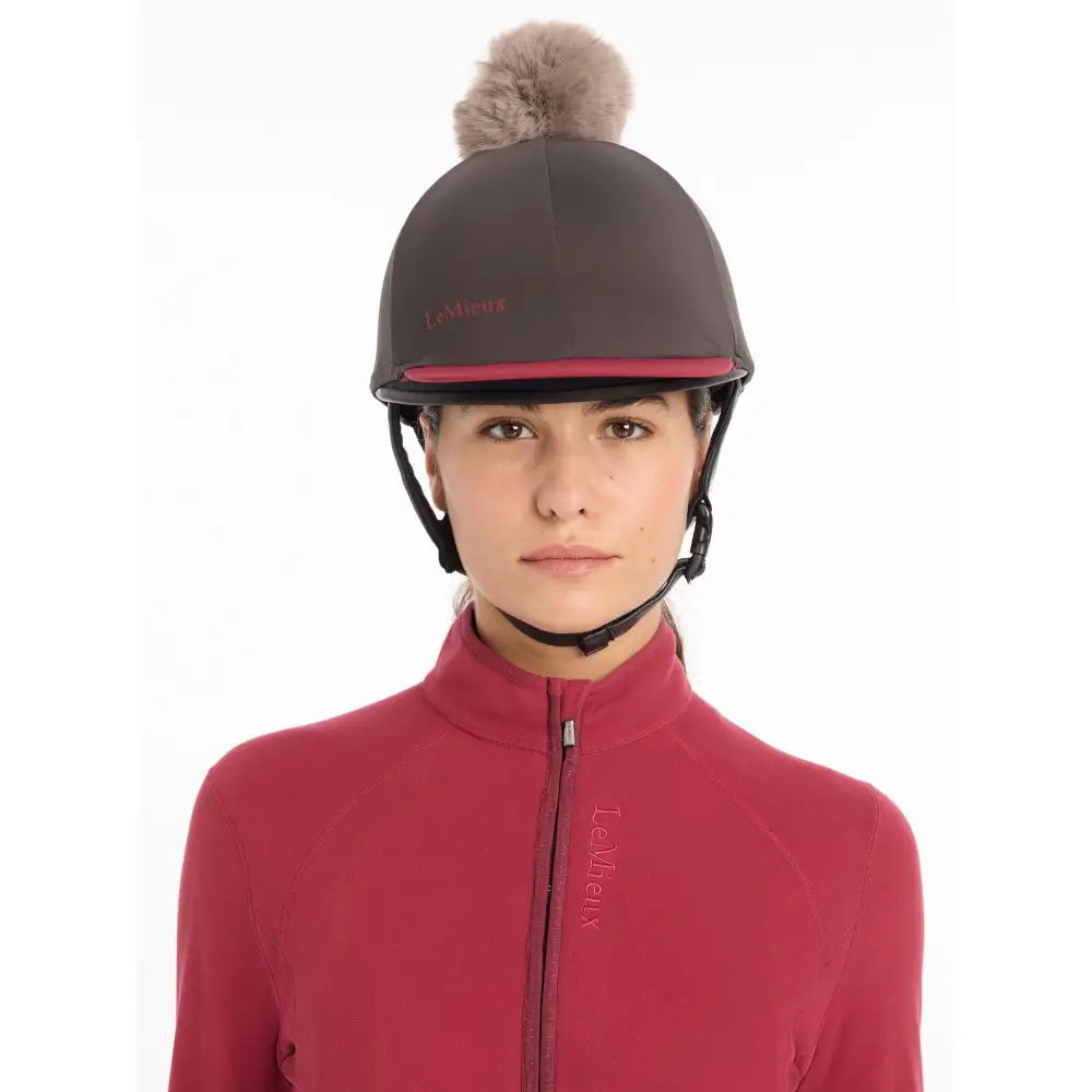 Lemieux Pom Hat Silk Cinder-Hat Silks-Lemieux-Cinder-Horsey Shopping