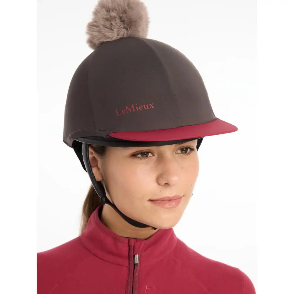 Lemieux Pom Hat Silk Cinder-Hat Silks-Lemieux-Cinder-Horsey Shopping