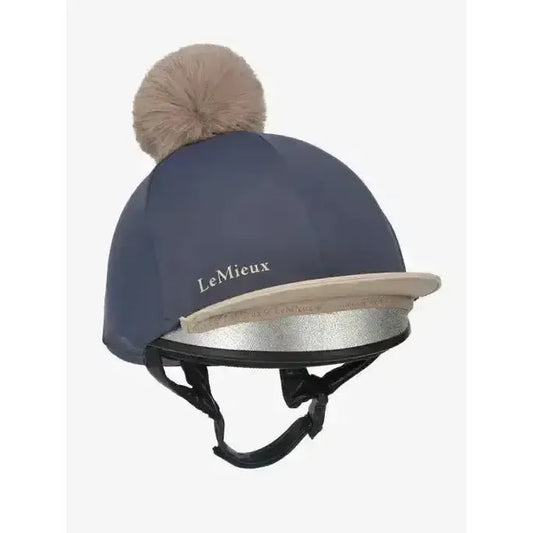 Lemieux Pom Hat Silk Dusk/Almond-Hat Silks-Lemieux-Dusk/Almond-One Size-Horsey Shopping