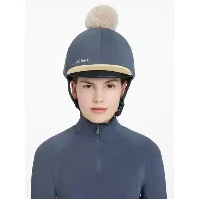 Lemieux Pom Hat Silk Dusk/Mimosa-Hat Silks-Lemieux-Dusk/Mimosa-One Size-Horsey Shopping