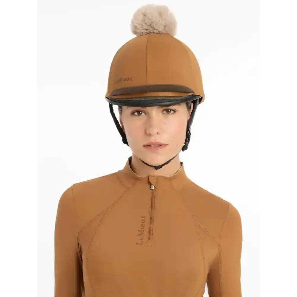 Lemieux Pom Hat Silk Ginger-Hat Silks-Lemieux-Ginger-Horsey Shopping