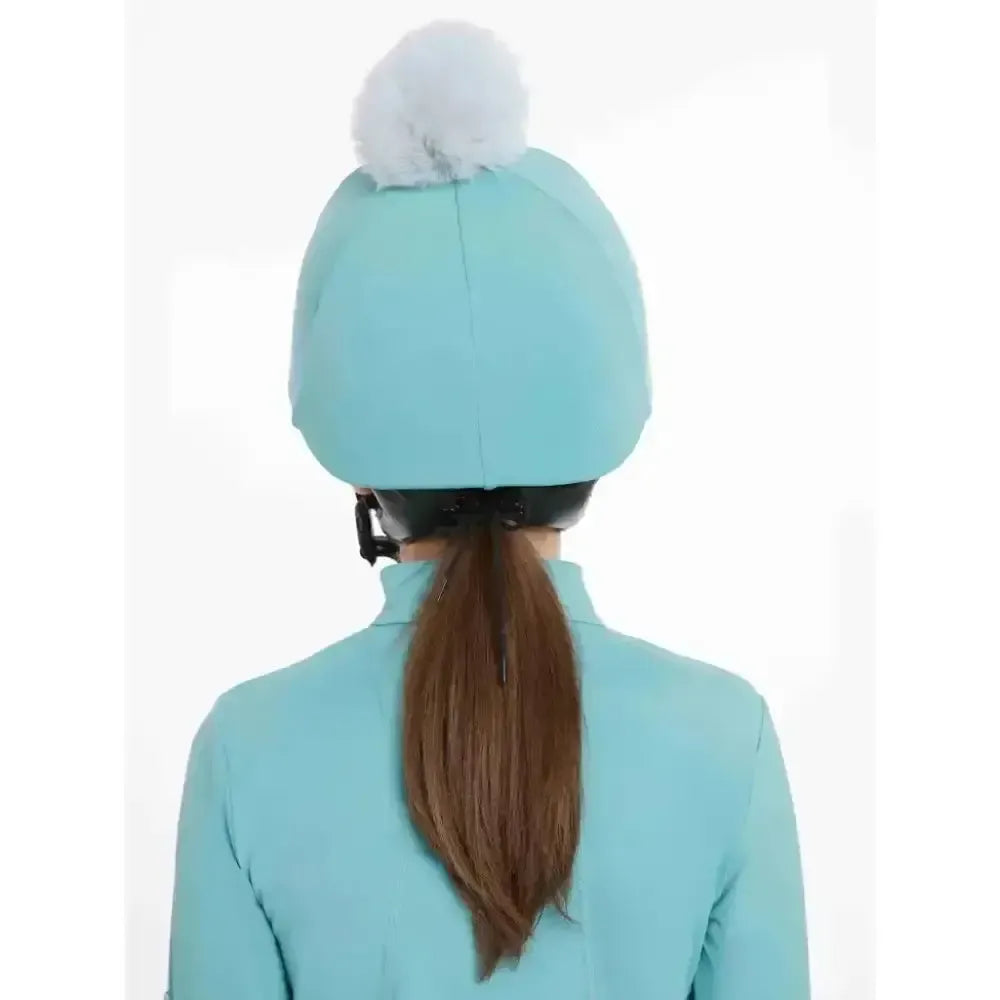 Lemieux Pom Hat Silk Lagoon/Aqua-Hat Silks-Lemieux-Lagoon/Aqua-One Size-Horsey Shopping