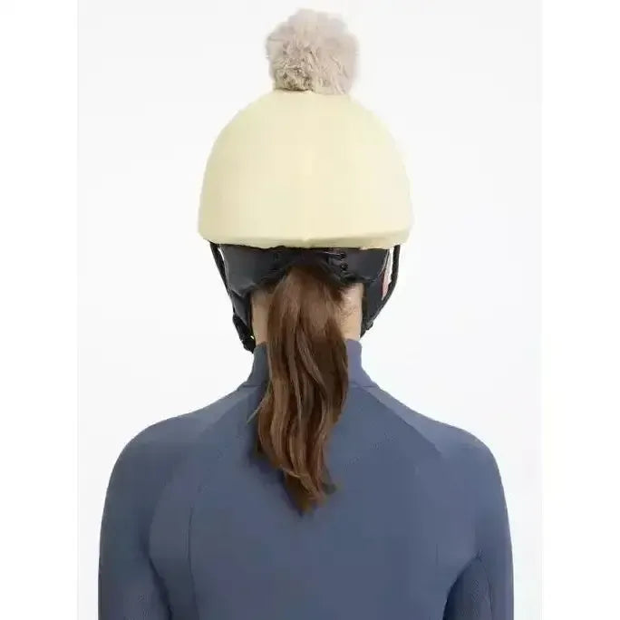Lemieux Pom Hat Silk Mimosa/Stone-Hat Silks-Lemieux-Mimosa/Stone-One Size-Horsey Shopping