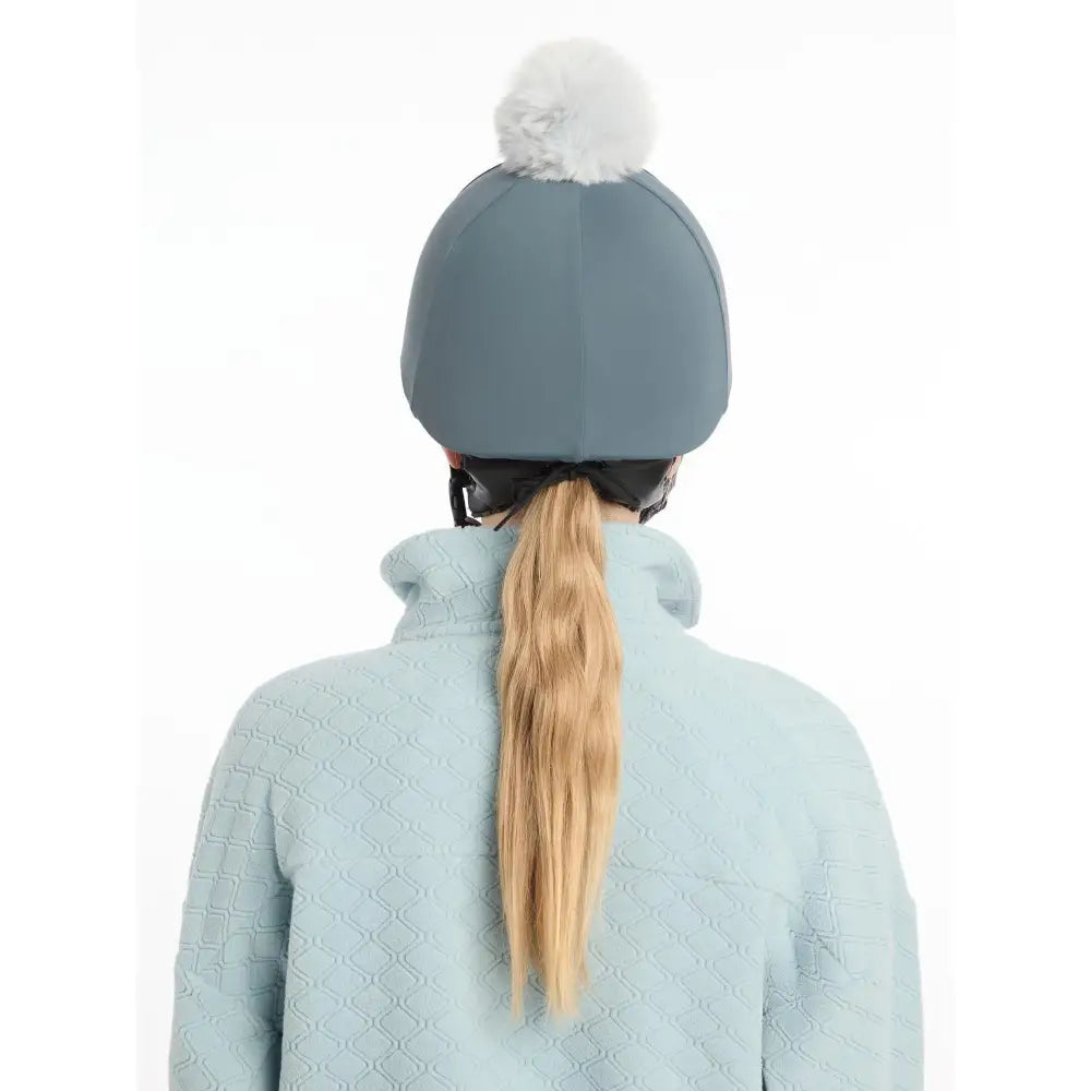 Lemieux Pom Hat Silk Petrol-Hat Silks-Lemieux-Petrol-Horsey Shopping
