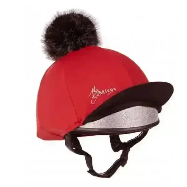 Lemieux Pom Hat Silks Chilli-Hat Silks-Lemieux-Horsey Shopping