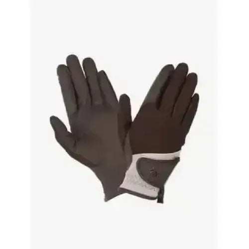 Lemieux Pro Mesh Gloves Brown/Almond-Riding Gloves-Lemieux-Brown/Almond-7-Horsey Shopping