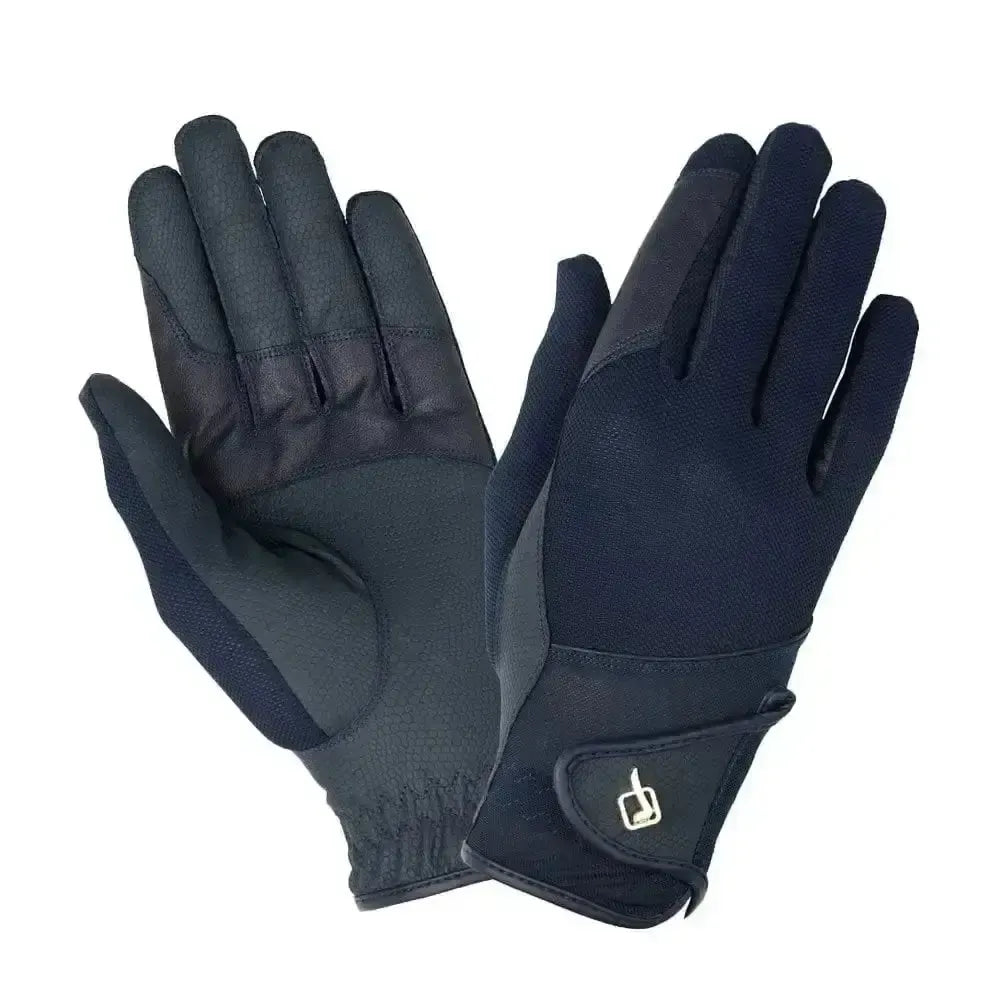 Lemieux Pro Mesh Riding Gloves-Riding Gloves-Lemieux-Navy-X Small-Horsey Shopping