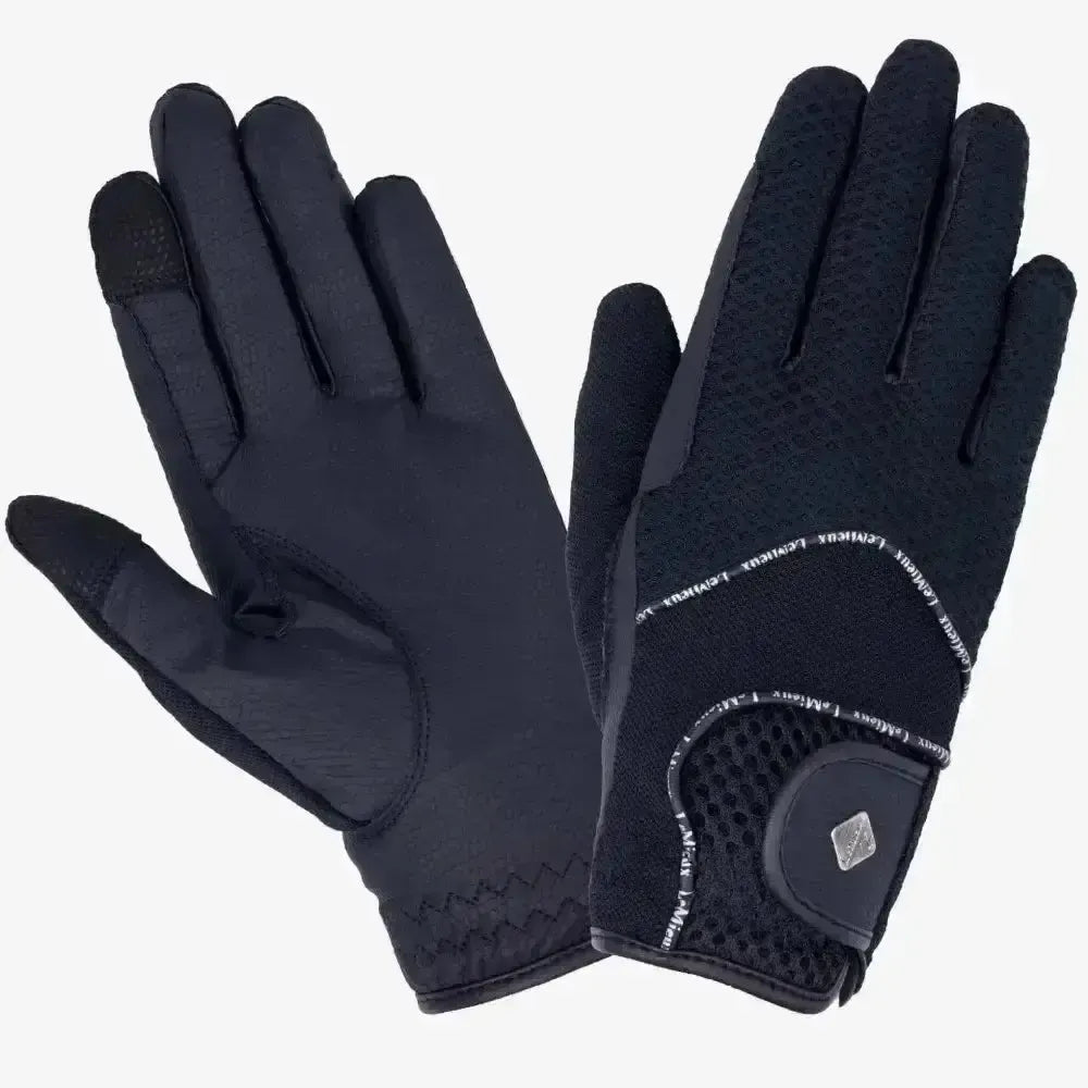 Lemieux Pro Touch 3D Mesh Riding Gloves-Riding Gloves-Lemieux-Navy-X Small-Horsey Shopping