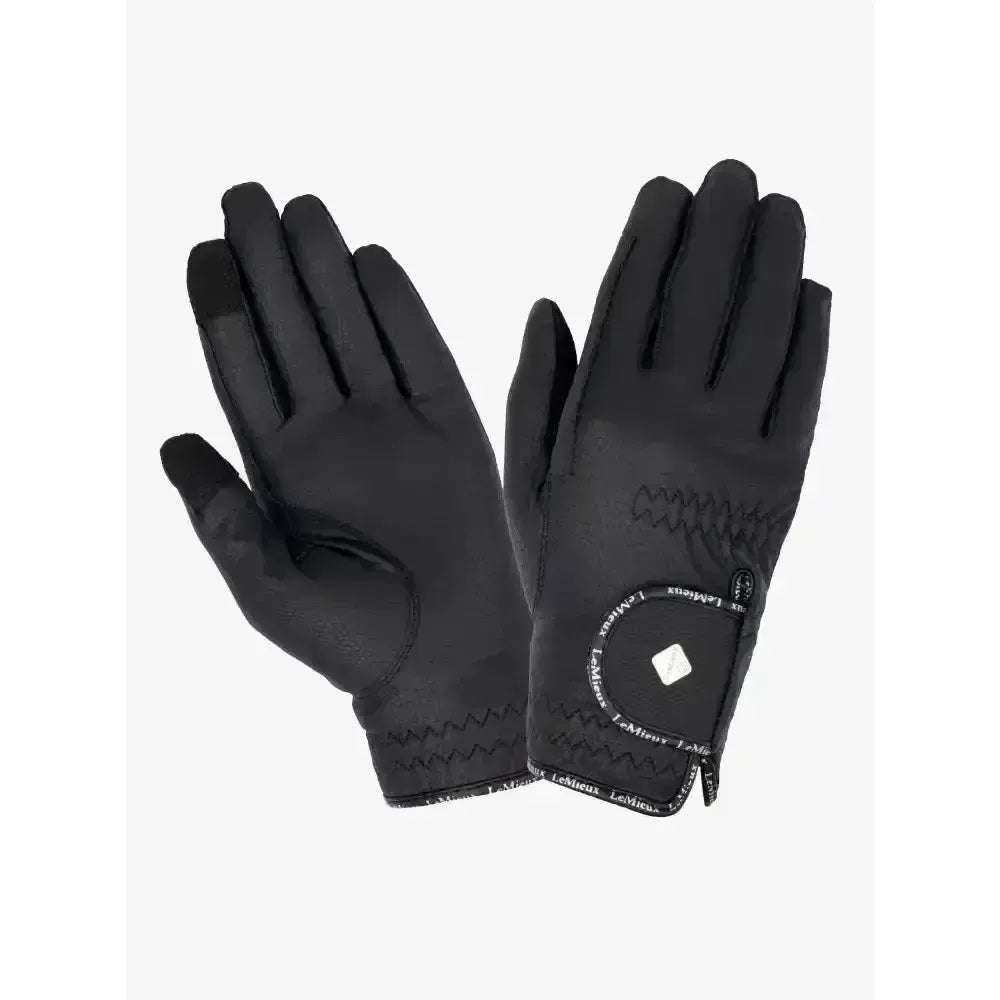 Lemieux Pro Touch Classic Riding Gloves-Riding Gloves-Lemieux-Small-Black-Horsey Shopping