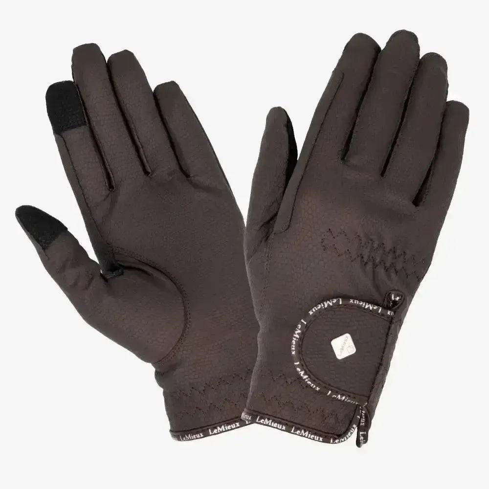 Lemieux Pro Touch Classic Riding Gloves-Riding Gloves-Lemieux-Small-Brown-Horsey Shopping