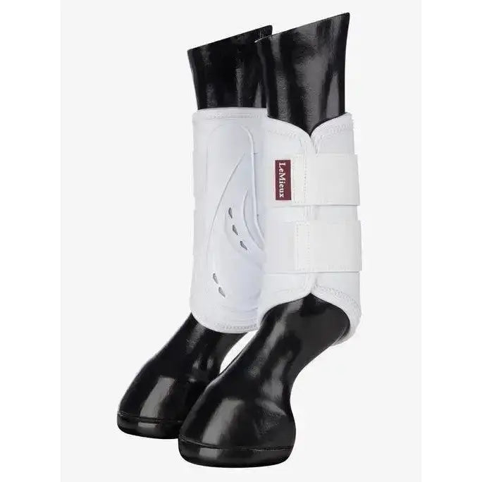 Lemieux ProShell Brushing Boots White-Brushing Boots-Lemieux-Medium-White-Horsey Shopping