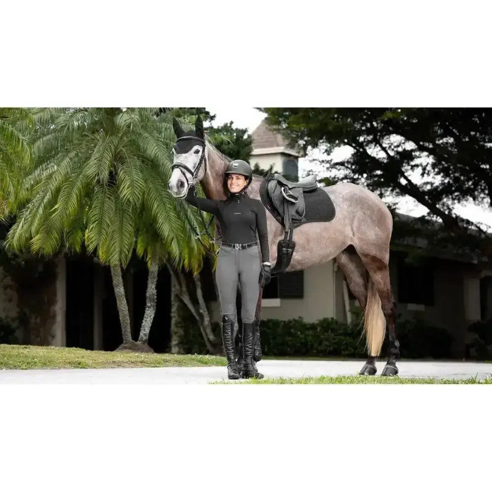 Lemieux ProSorb Plain 2 Pocket Close Contact Square Black-Saddle Pads-Lemieux-Large-Black-Horsey Shopping