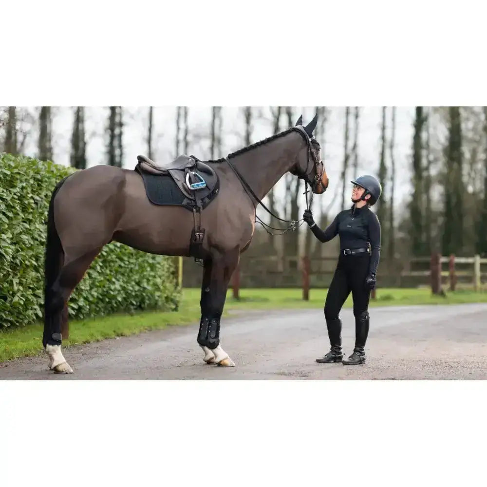 Lemieux ProSorb Plain 2 Pocket Close Contact Square Black-Saddle Pads-Lemieux-Large-Black-Horsey Shopping