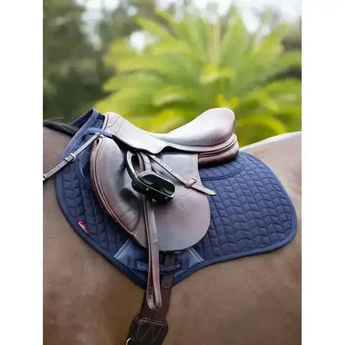 Lemieux ProSorb Plain 2 Pocket Close Contact Square Navy-Saddle Pads-Lemieux-Large-Navy-Horsey Shopping