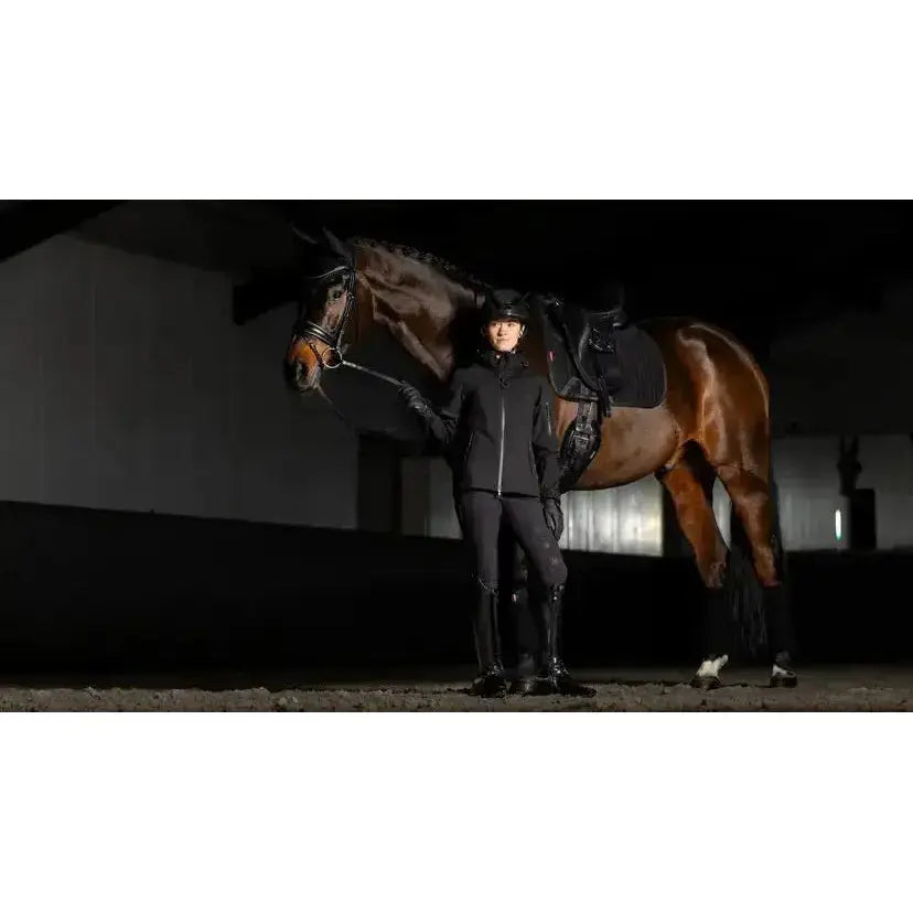 Lemieux ProSorb Plain 2 Pocket Dressage Square Black-Dressage Saddle Pads-Lemieux-Large-Black-Horsey Shopping