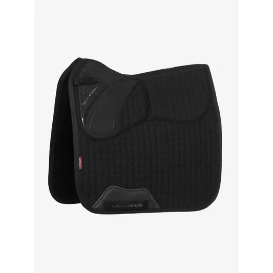Lemieux ProSorb Plain 2 Pocket Dressage Square Black-Dressage Saddle Pads-Lemieux-Large-Black-Horsey Shopping