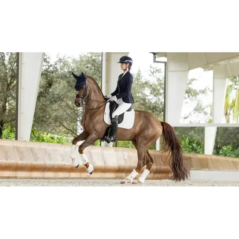 Lemieux ProSorb Plain 2 Pocket Dressage Square White-Dressage Saddle Pads-Lemieux-Large-White-Horsey Shopping