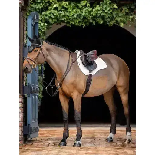 Lemieux ProSorb Plain 2 Pocket GP Square White-Saddle Pads-Lemieux-Large-White-Horsey Shopping