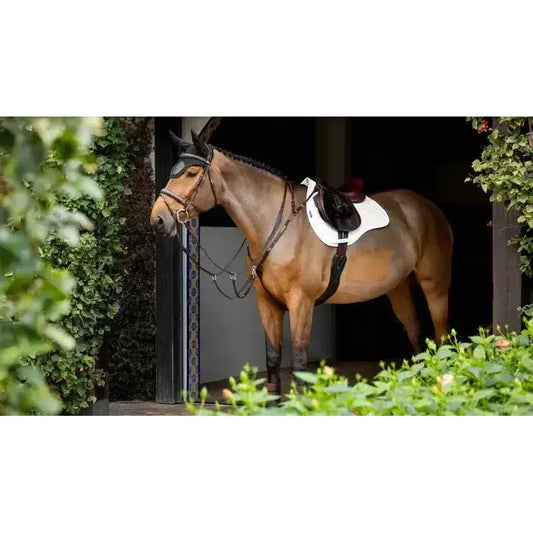 Lemieux ProSorb Plain 2 Pocket GP Square White-Saddle Pads-Lemieux-Large-White-Horsey Shopping