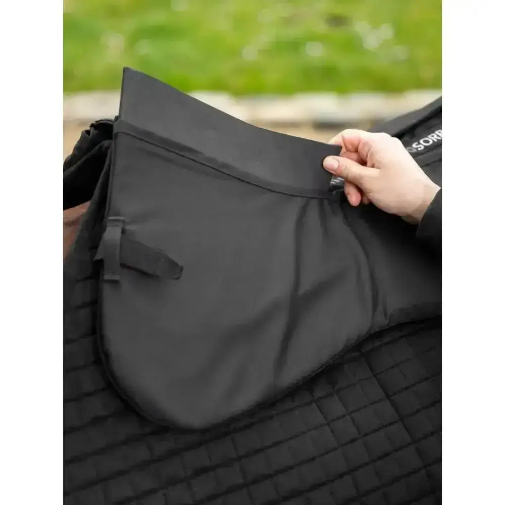 Lemieux ProSorb Plain 2 Pocket Half Pad Black-Corrective Saddle Pads-Lemieux-Medium-Black-Horsey Shopping