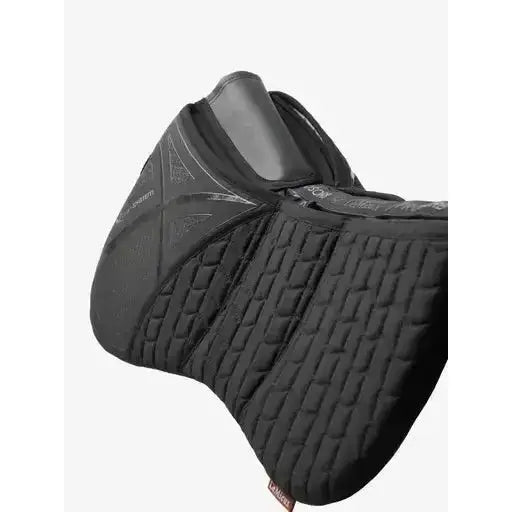 Lemieux ProSorb Plain 3 Pocket Quilted Half Pad Black-Corrective Saddle Pads-Lemieux-Medium-Black-Horsey Shopping