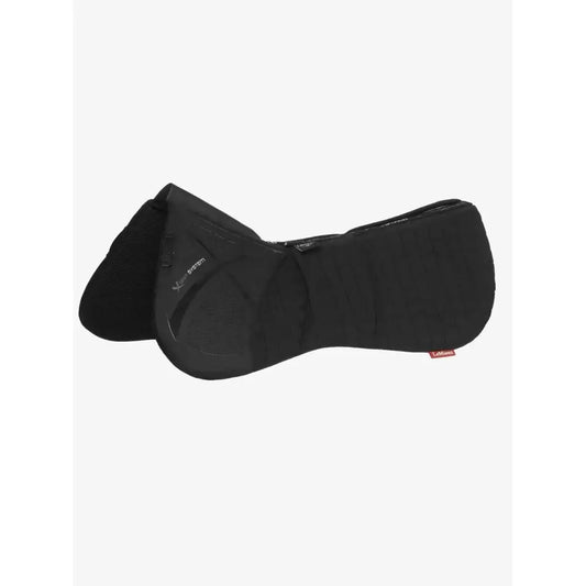 Lemieux ProSorb Plain 3 Pocket Quilted Half Pad Black-Corrective Saddle Pads-Lemieux-Medium-Black-Horsey Shopping